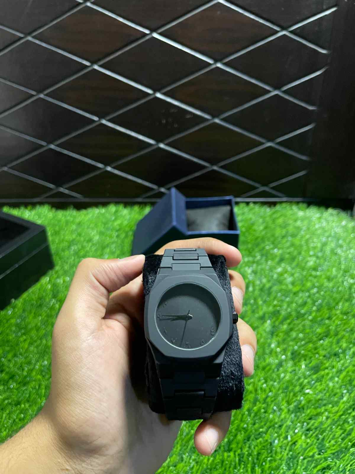 Aura Black Arabic Dial